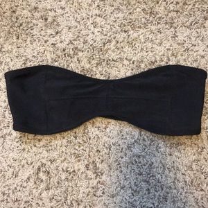Citrine black bandeau top